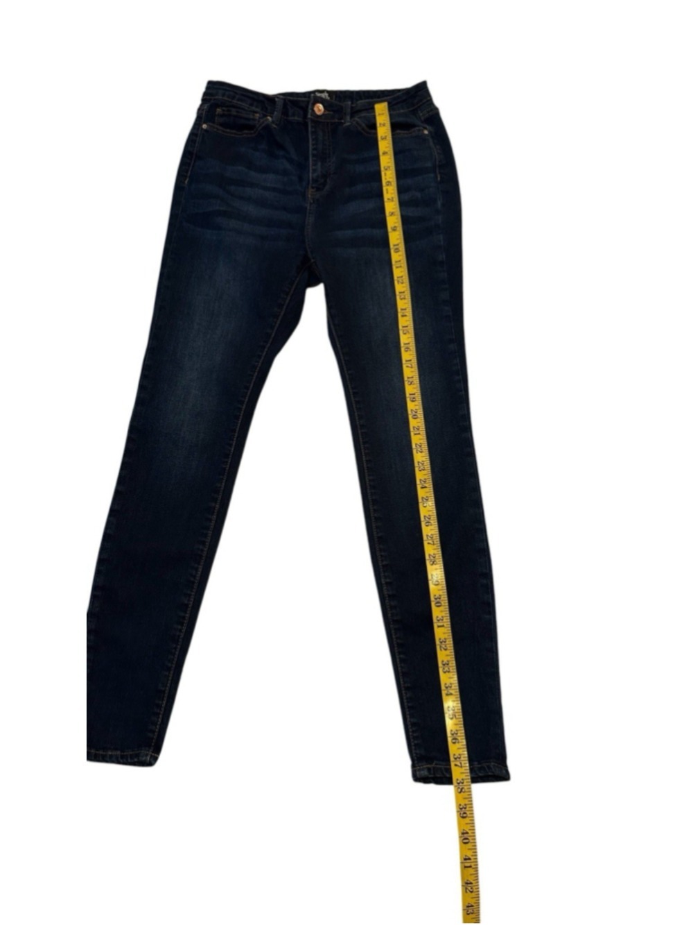 Simple Society Skinny Ankle Jeans Women 9 / 29 Waist Blue Distressed High-Rise - Picture 5 of 16